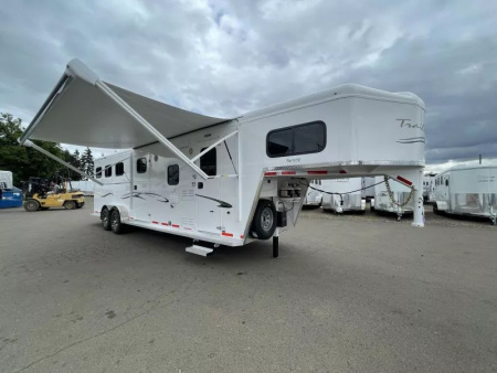 Used 2023 Trails West Classic 10x10 Living Quarters 3 Horse Trailer