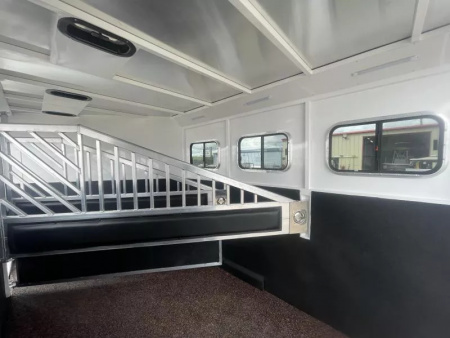 Used 2023 Trails West Classic 10x10 Living Quarters 3 Horse Trailer