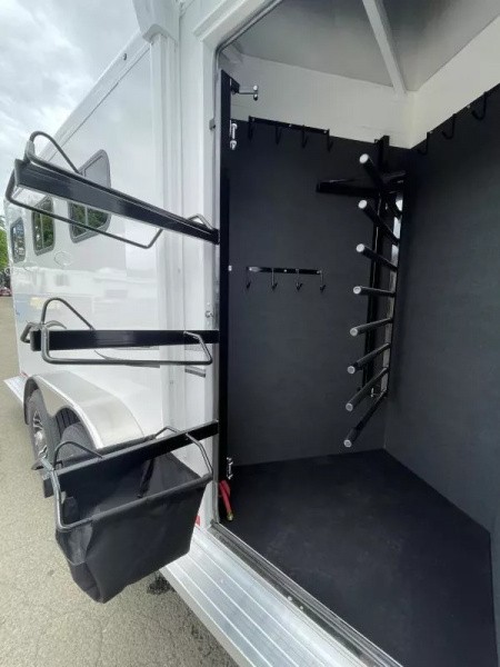 Used 2023 Trails West Classic 10x10 Living Quarters 3 Horse Trailer