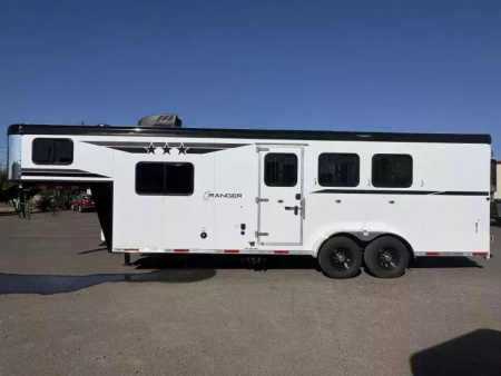 New 2026 Bison Ranger 7308 - 8' SW LQ -Sofa- Lined & Insulated Horse Area Ceiling