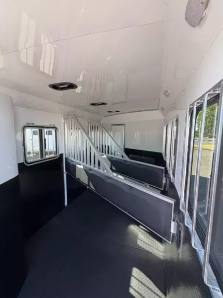 New 2026 Bison Ranger 7308 - 8' SW LQ -Sofa- Lined & Insulated Horse Area Ceiling