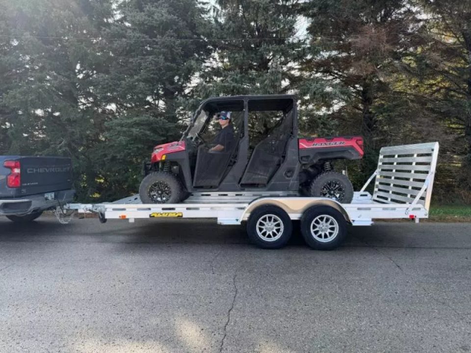 New 2027 Aluma 8016TA-EL-R-TG-RTD Utility Trailer