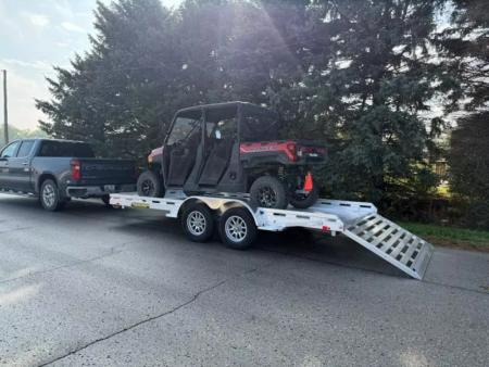 New 2027 Aluma 8016TA-EL-R-TG-RTD Utility Trailer