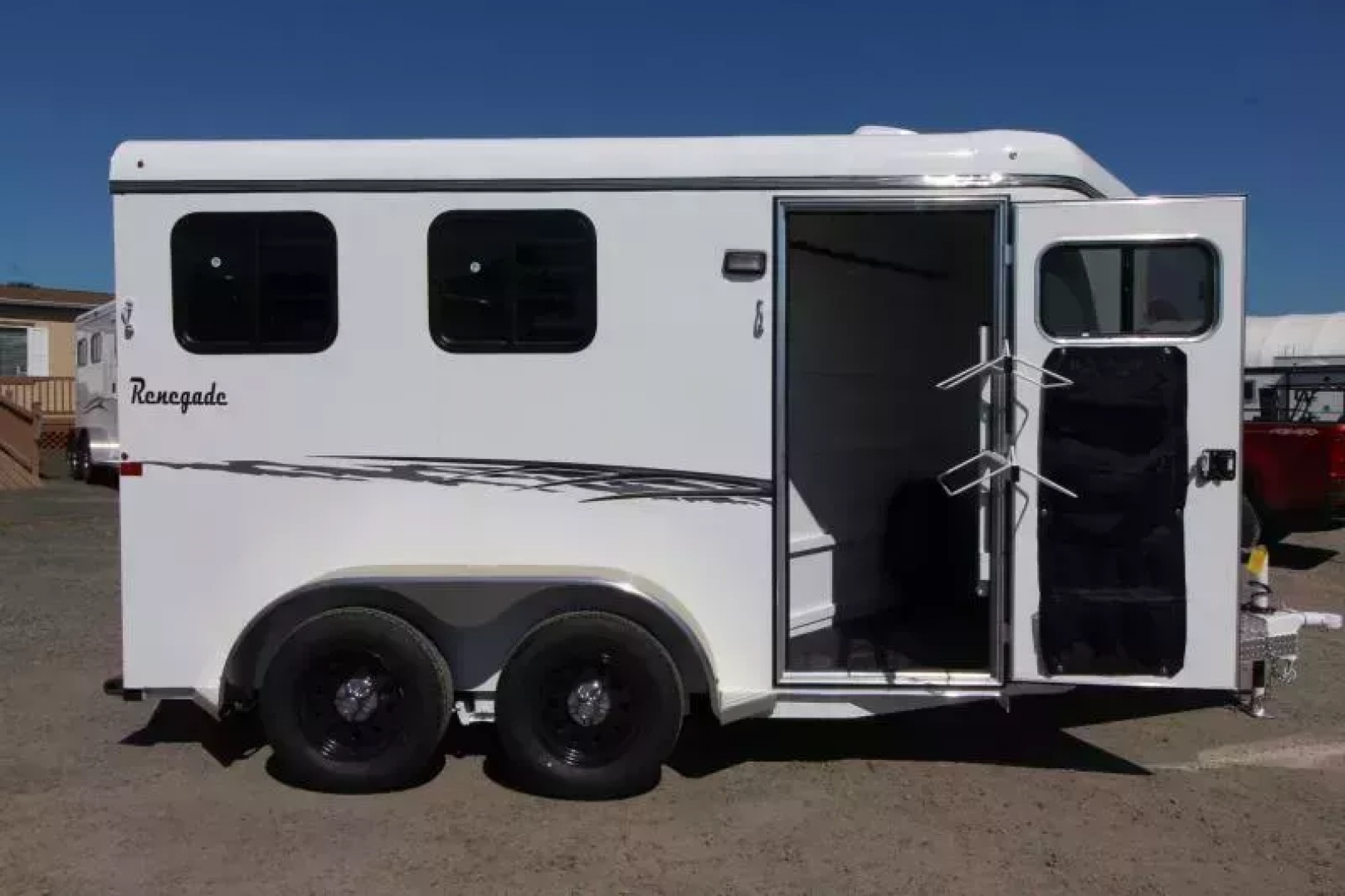 New 2026 Thuro-Bilt Renegade 2 Horse Trailer - 1' Added Length-Extra Divider Catch Horse Trailer