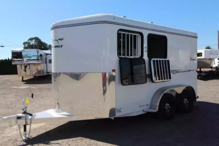 New 2026 Thuro-Bilt Renegade 2 Horse Trailer - 1' Added Length-Extra Divider Catch Horse Trailer