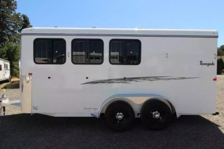 New 2026 Thuro-Bilt Renegade 3 Horse Trailer- 1' added length- Extra Divider Catch Horse Trailer