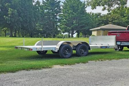 New 2026 Aluma 8218ESA-TA-EL-R-RTD Utility Trailer