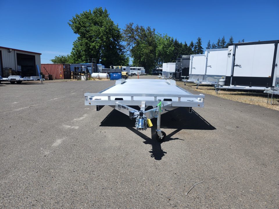 New 2026 Aluma WB28H-TA-EL-DOF-R-RR Utility Trailer