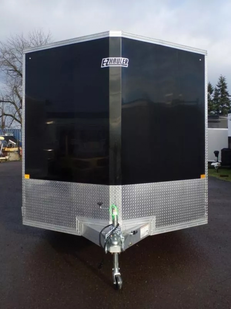New 2026 ALCOM 8.5x24' EZ Hauler Enclosed XLT Pro Series, Black, Side Door:Curbside Front, 3" Addt'l Box Height