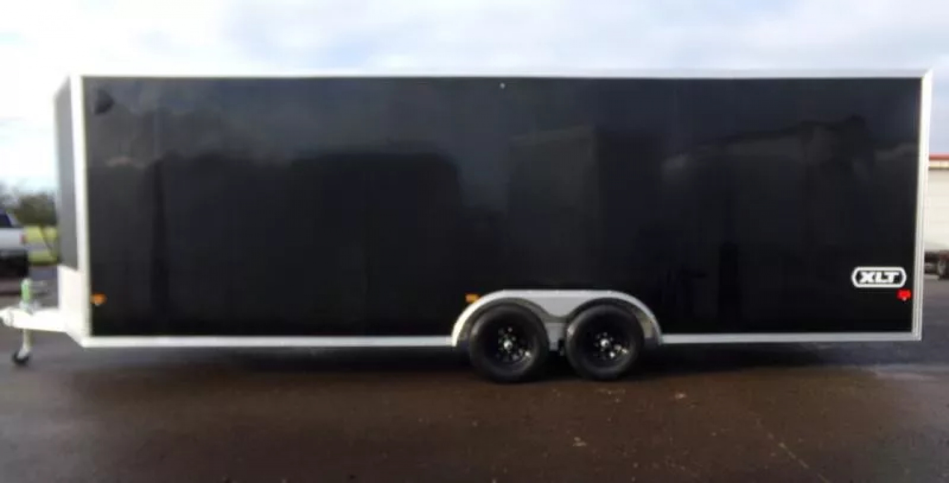 New 2026 ALCOM 8.5x24' EZ Hauler Enclosed XLT Pro Series, Black, Side Door:Curbside Front, 3" Addt'l Box Height