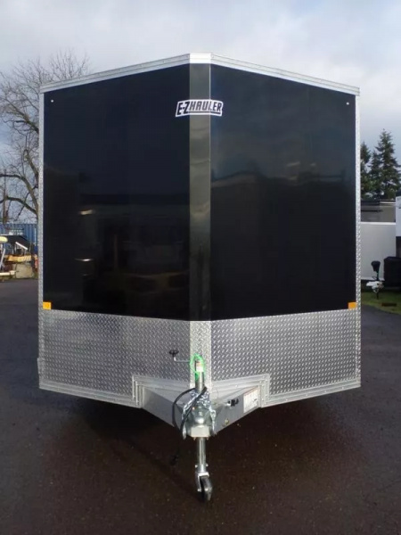 New 2026 ALCOM 8.5x24' EZ Hauler Enclosed XLT Pro Series, Black, Side Door:Curbside Front, 3" Addt'l Box Height