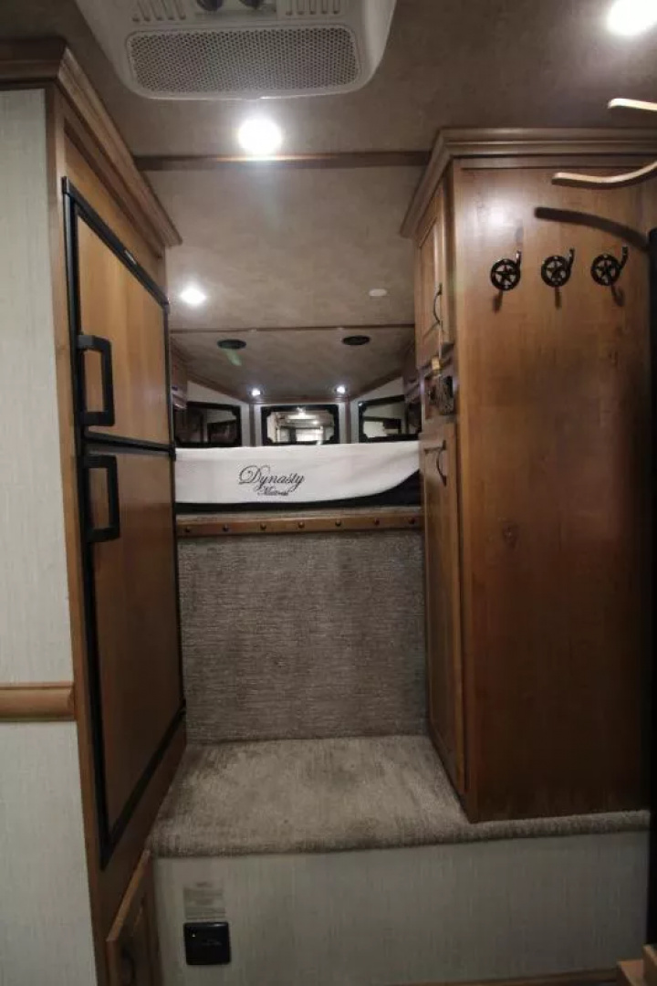 Used 2020 Trails West Sierra 10x15 LQ w/ Slide-out 3 Horse Trailer