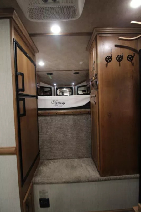 Used 2020 Trails West Sierra 10x15 LQ w/ Slide-out 3 Horse Trailer