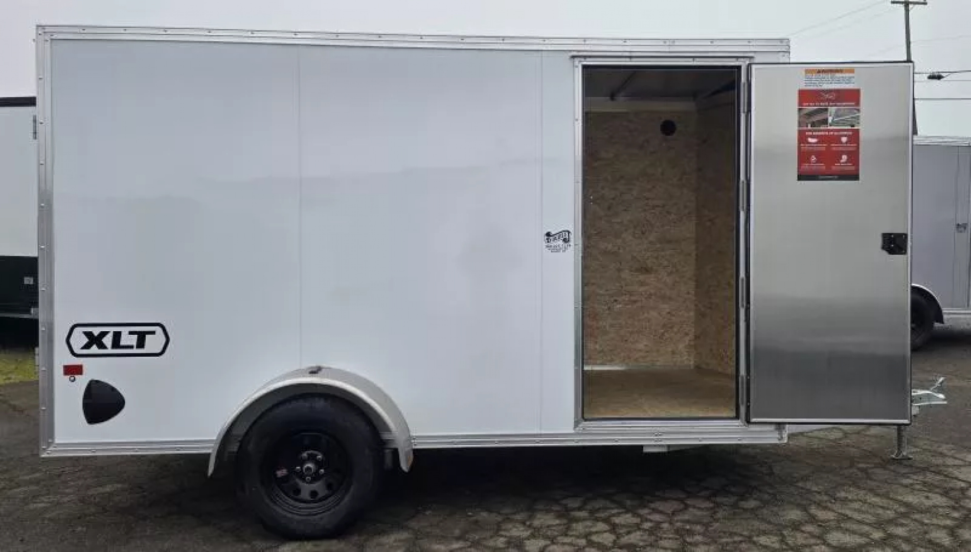 New 2026 ALCOM EZ Hauler 6X12 XLT Pro Series-76" Interior Height-Limited Model-Side Door, Curbside Front-3500# Axle-Rear Ramp