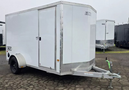 New 2026 ALCOM EZ Hauler 6X12 XLT Pro Series-76  Interior Height-Limited Model-Side Door, Curbside Front-3500# Axle-Rear Ramp