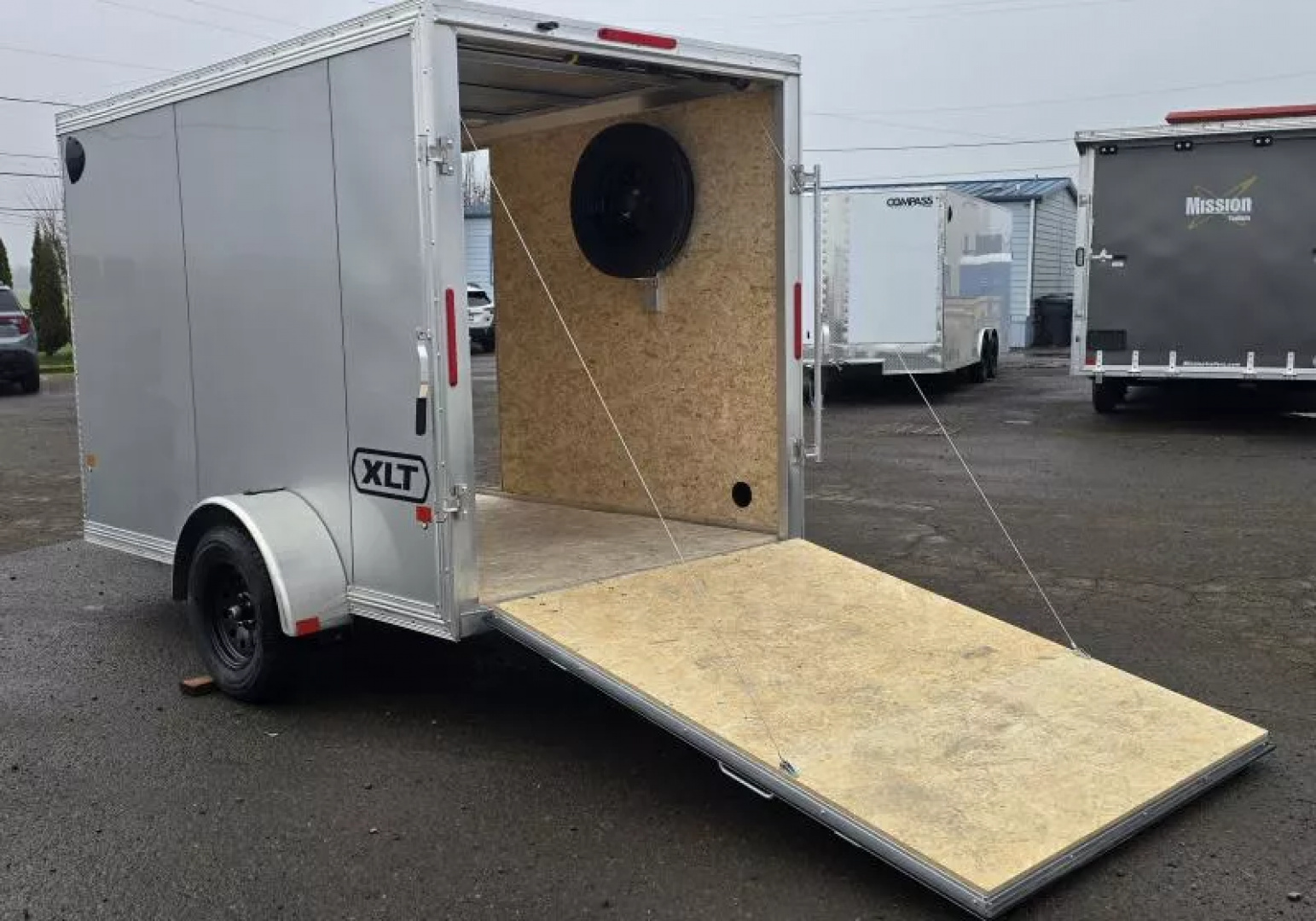 New 2026 Alcom EZ Hauler XLT Pro Series Enclosed Cargo Trailer-Limited Model-7'6" Interior Height-Side Door: Curbside Front-3500# Axles