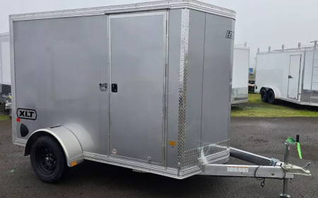 New 2026 Alcom EZ Hauler XLT Pro Series Enclosed Cargo Trailer-Limited Model-7'6  Interior Height-Side Door: Curbside Front-3500# Axles