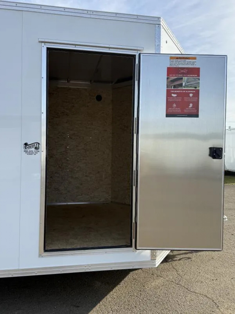 New 2026 ALCOM EZ Hauler 8.5x24 Enclosed Car Hauler XLT Pro Series-White-Custom Elite Escape Door-3" Addt'l Height-5200# Axles