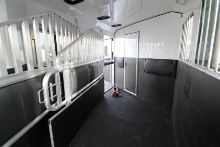 Used 2021 Merhow Next Gen 11' SW LQ w/ Slide Out -3 Horse Trailer - Stud Wall - Escape Door