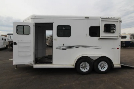 Used 2022 Trails West Royale SxST Warmblood 2 Horse Straight Load Trailer