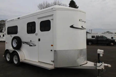 Used 2022 Trails West Royale SxST Warmblood 2 Horse Straight Load Trailer