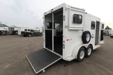 Used 2022 Trails West Royale SxST Warmblood 2 Horse Straight Load Trailer