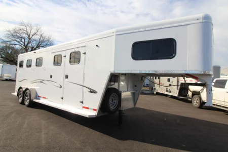 New 2026 Trails West Classic Warmblood 3 Horse Gooseneck Trailer w/ Side tack & Escape Door