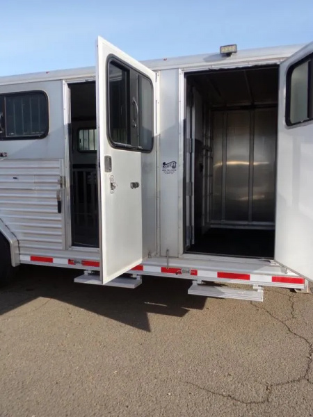 New NEW Frontier 8x20 Low Profile 8 Pen Small Animal Livestock Trailer LOADED!  All Alum Stock /