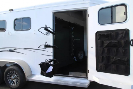 New 2026 Trails West Classic II Extra Tall 3 Horse Trailer w/ Escape Door