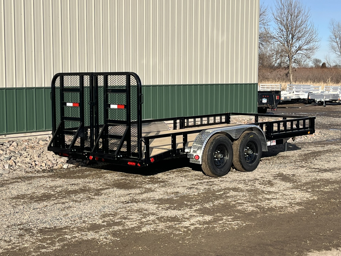 New 2026 16' x 83" 10K PJ Tandem Axle Channel Utility Trailer
