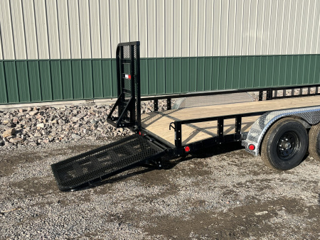 New 2026 16' x 83" 10K PJ Tandem Axle Channel Utility Trailer