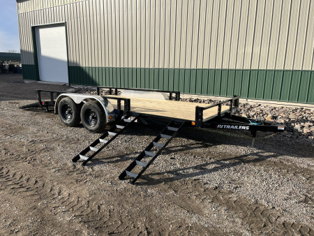 New 2026 16' x 83" 10K PJ Tandem Axle Channel Utility Trailer