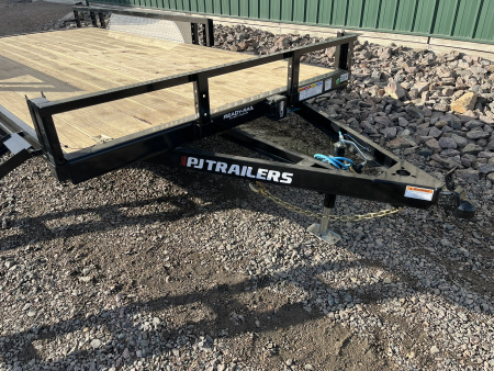 New 2026 16' x 83" 10K PJ Tandem Axle Channel Utility Trailer