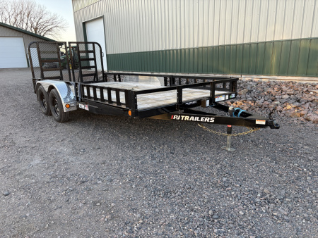 New 2026 16'x83  PJ Tandem Utility Trailer - HD Gate