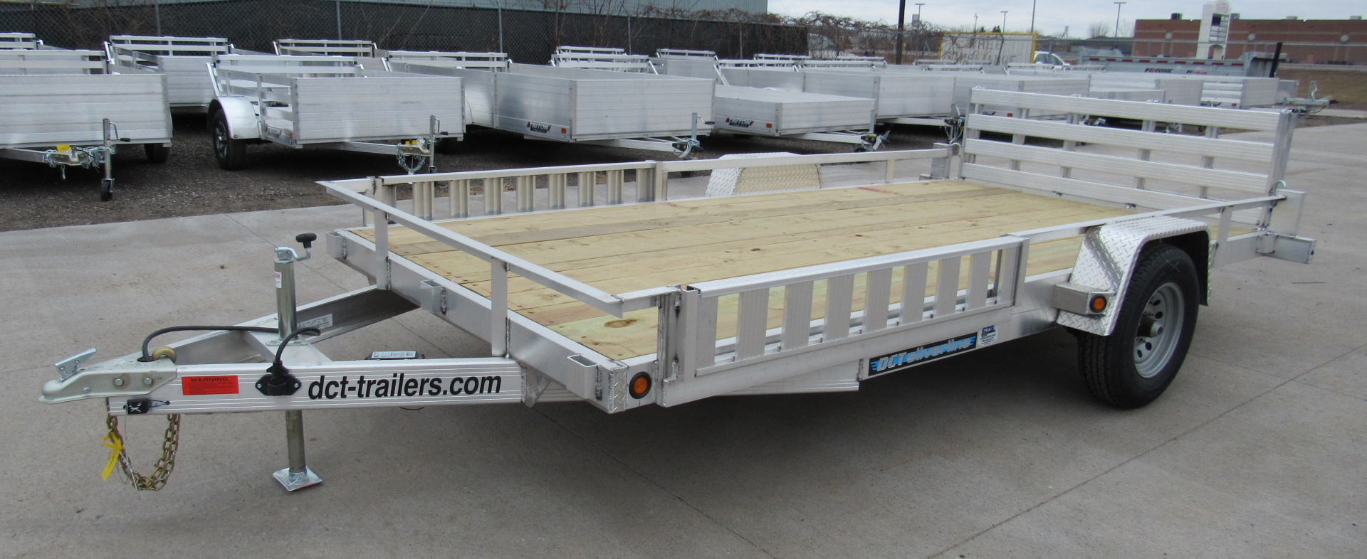 New 2026 DCT 83"x14ft Aluminum Utility Trailer