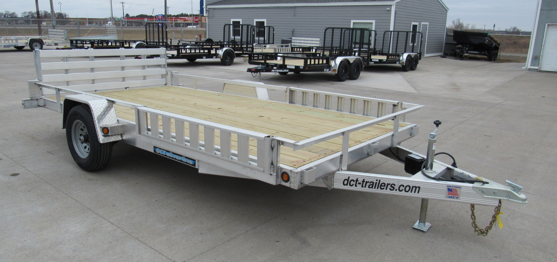 New 2026 DCT 83"x14ft Aluminum Utility Trailer