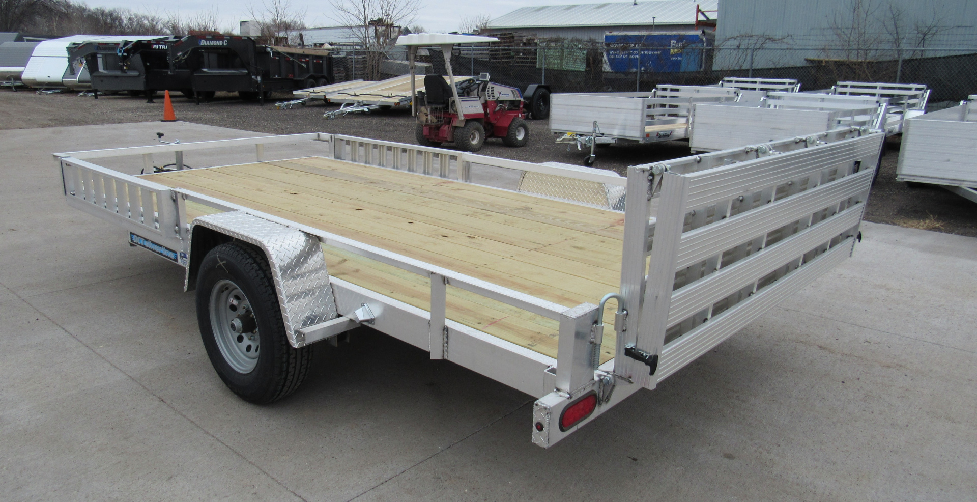 New 2026 DCT 83"x14ft Aluminum Utility Trailer
