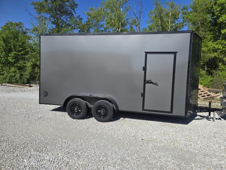 New 2026 Steel Pines Cargo 7x16 TA 7'6  interior height, 35k axles, .080 polycore, Screwless exterior Cargo / Enclosed Trailer