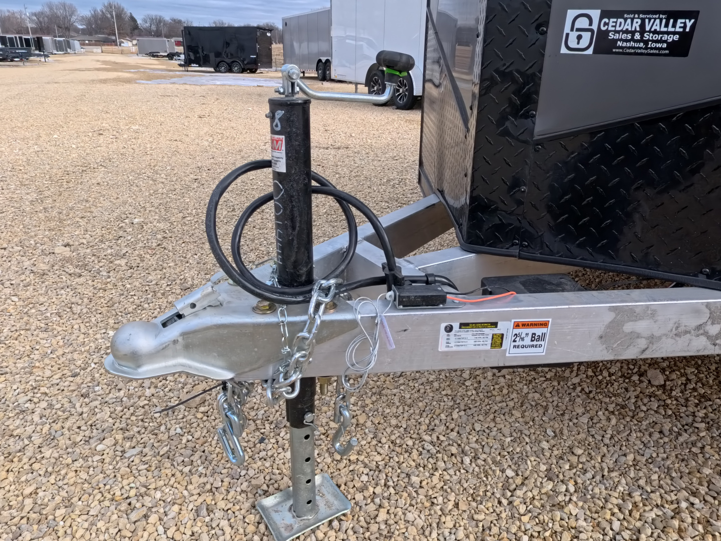 New 2026 Stealth Trailers 6 x 12 x 6.5 Cobra Cargo / Enclosed Trailer, 7k GVWR, Rear Flare with Load Lights, Charcoal with Blackout Pkg.