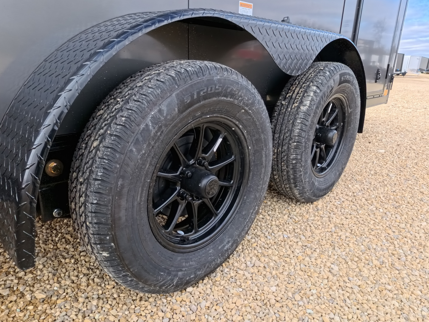 New 2026 Stealth Trailers 6 x 12 x 6.5 Cobra Cargo / Enclosed Trailer, 7k GVWR, Rear Flare with Load Lights, Charcoal with Blackout Pkg.