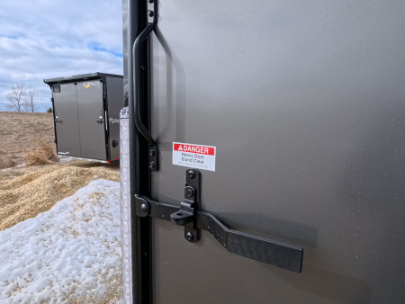 New 2026 Stealth Trailers 6 x 12 x 6.5 Cobra Cargo / Enclosed Trailer, 7k GVWR, Rear Flare with Load Lights, Charcoal with Blackout Pkg.