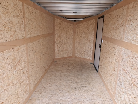 New 2026 Stealth Trailers 6 x 12 x 6.5 Cobra Cargo / Enclosed Trailer, 7k GVWR, Rear Flare with Load Lights, Charcoal with Blackout Pkg.