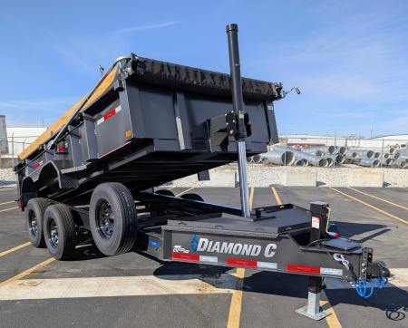 New Diamond C LPT-207 14' Telescopic, 14.9K (GVWR) Dump Trailer