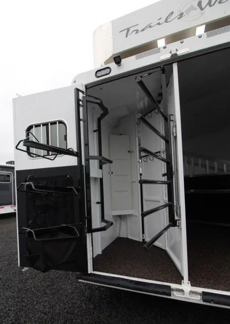 Used 2019 Trails West Sierra 11x15 w/ Slide out 3 Horse Trailer