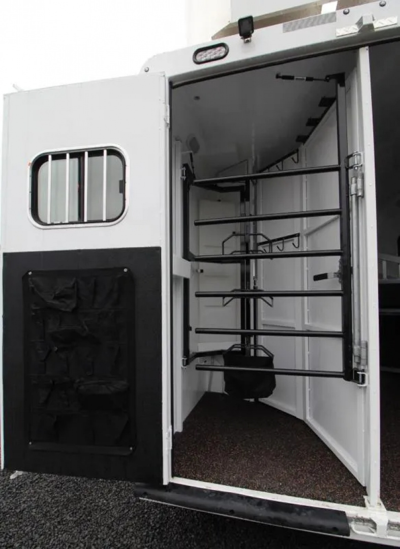 Used 2019 Trails West Sierra 11x15 w/ Slide out 3 Horse Trailer