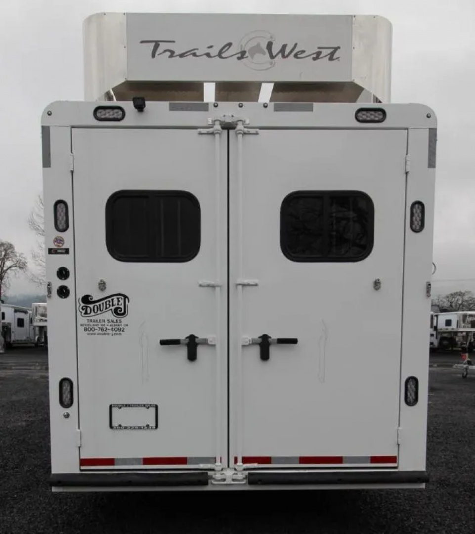 Used 2019 Trails West Sierra 11x15 w/ Slide out 3 Horse Trailer