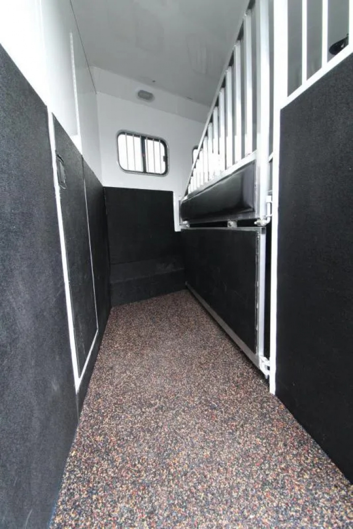 Used 2019 Trails West Sierra 11x15 w/ Slide out 3 Horse Trailer