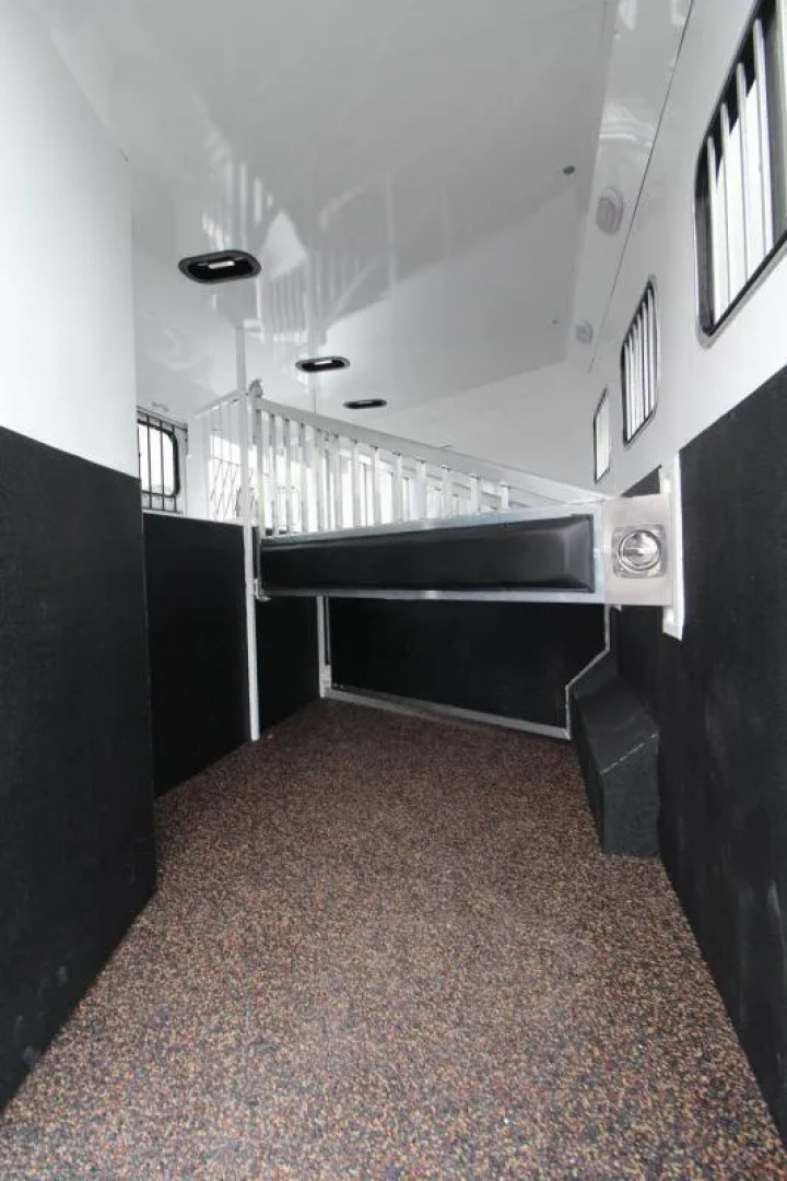 Used 2019 Trails West Sierra 11x15 w/ Slide out 3 Horse Trailer