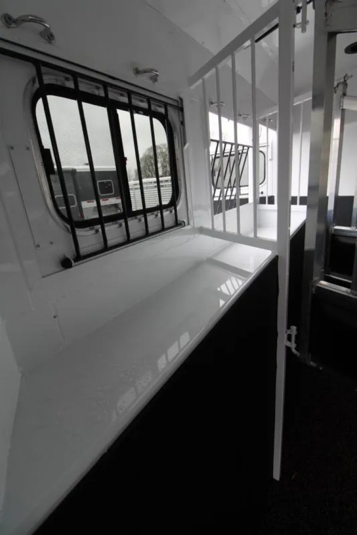 Used 2019 Trails West Sierra 11x15 w/ Slide out 3 Horse Trailer