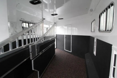 Used 2019 Trails West Sierra 11x15 w/ Slide out 3 Horse Trailer